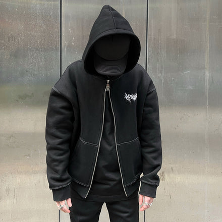 MUNROLONDON™️ CONTRAST ZIP HOODIE