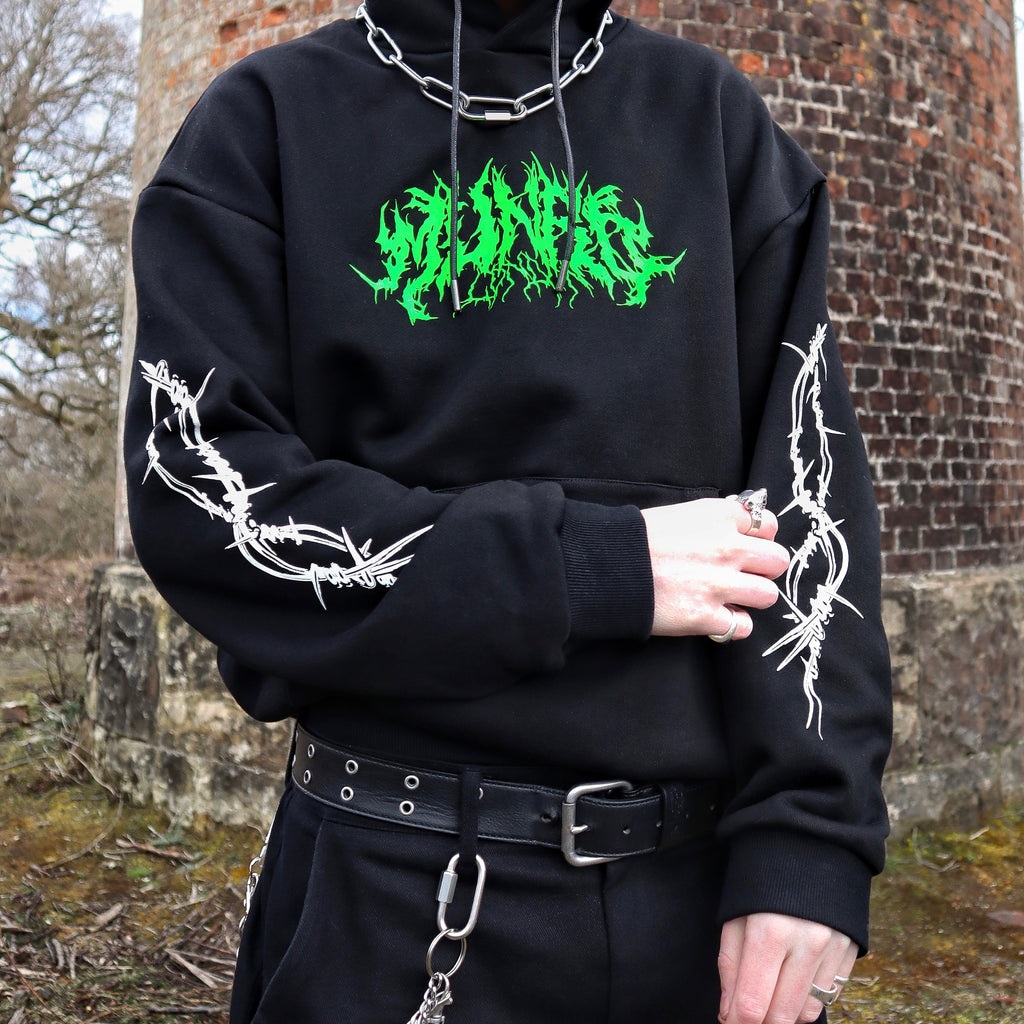 MUNROLONDON TOXIC WASH OUT HOODIE